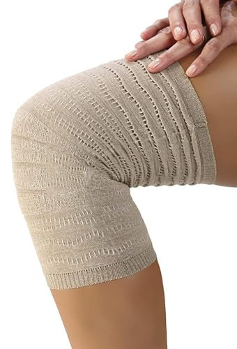 SPIKENERGY Ginocchiera Ortopedica Elastica Elettro Magnetoterapia – Artrosi, Artrite, Traumi Distorsivi, Tendinite, 2Calzini Antimicotico Piede in omaggio, Dispositivo Medico Detraibile, Made in Italy