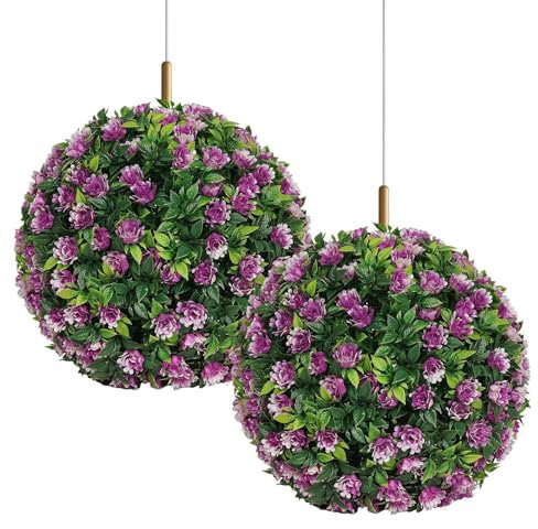 Künstliche Boxholzbällchen, Blumenkasten -Topiary -Bälle | Gras Kugeln dekorative Bälle - Anti-Rust-Party-Dekoration für den Außengarten im Freien Garten Hochzeit Hinterhof