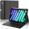 IVEOPPE Clavier iPad Mini 7/6 8.3 Pouces, Coque Clavier Rechargeable Etui Clavier Français AZERTY Détachable pour iPad Mini 7 8.3 2024/Mini 6 8.3 2021, Noir