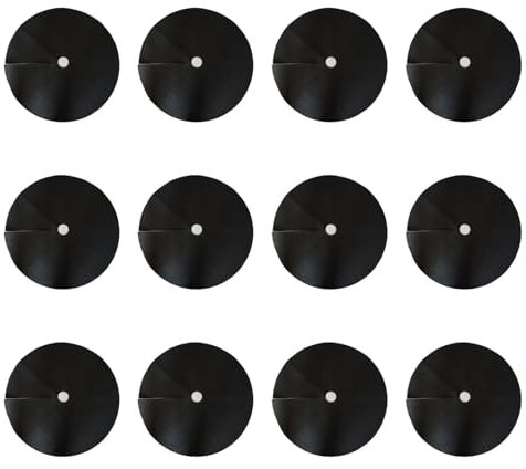 Colcolo 12 -fache Baummulch Ringbaumwache, Matten -Plantscheibenabdeckung Hochleistungsgräber Barrierermatte Mulch Matte für Terrasse Outdoor -Garten, Durchmesser 32 cm