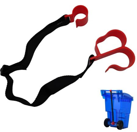 Les poubelles à l'épreuve des ours peuvent verrouiller les sangles pour la zone extérieure, la fermeture du couvercle des bacs à roues roulants | Couvre-toile de -couvercle, poubelle