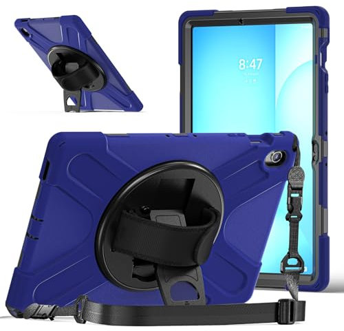 Custodia per tablet PC Compatible with Samsung Galaxy Tab S10 FE+ 13.1 Inch 2025 SM-X620/X626 Case, Heavy Duty Rugged Shockproof Drop Protection Case,Shoulder Strap Protective Cover for Kids Cover Cus