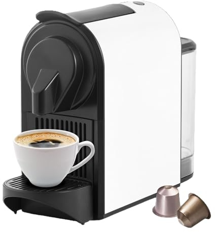 QYDZSHOP Coffee Machine, Espresso Machine, Suitable for 99% Of Nespresso Capsules, 800ml Removable Water Tank, ODE Italian Pump 20 Bar, Domestic Fully Automatic Compact Grinder and Capsule Maker