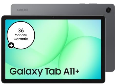 Samsung Galaxy Tab A11+, AI Tablet, 11 Zoll Display, 90 Hz Bildwiederholrate, 128 GB Speicher, 6 GB RAM, Android, Dolby Atmos Quad-Lautsprecher, Gray, 3 Jahre Herstellergarantie