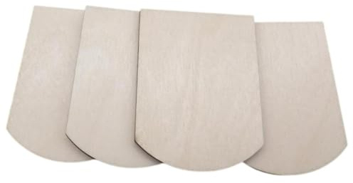 75 Stück Holzschindeln Biberschwanz B 60 mm x L 80 mm x 4 mm gelasert Dachschindeln, Minidachschindeln, Schindelstreifen, Biberschwanz, Dachdeckung, Vogelhaus, Schindeln