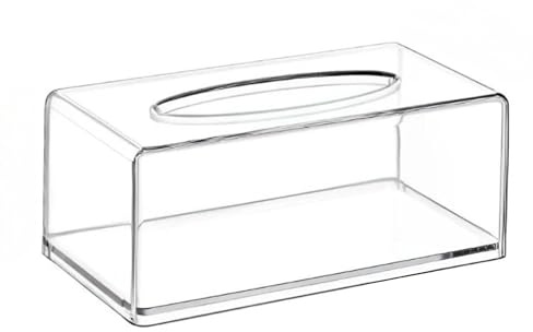 Ginza Maison Transparent Taschentücher – Taschentuch, Kosmetiktücher, Tissue Box für Schlafzimmer, Badezimmer, Wohnzimmer und Küche, Taschentuchspender, Serviettenhalter, Papiertuch