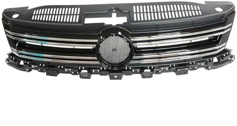 Callume Kühlergrill mit Chromleiste Kompatibel mit VW Tiguan 5N Schwarz | Referenznummern: 5N0853651H, 5N0853651J; Fahrzeugausführung und Befestigungspunkte vor dem Kauf prüfen.