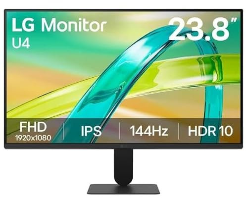 LG Ultrafine™ Monitor 24U411B-B.AEU | Serie U4 (2026) | 24 Zoll | 16:9 IPS Panel | FHD 1920 x 1080 | 144Hz | 5ms (GtG) | HDR 10 | sRGB 99%