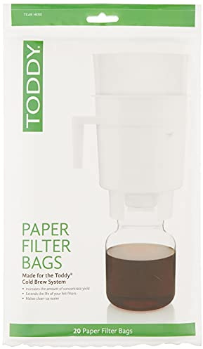 Toddy - THMPF20 Toddy Papierfilterbeutel, Home Model Filter, Natur, 20 Stück