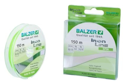 Balzer Iron Line 4 Spin Chartreuse 150 m Spule 0,19 mm/12,9 kg