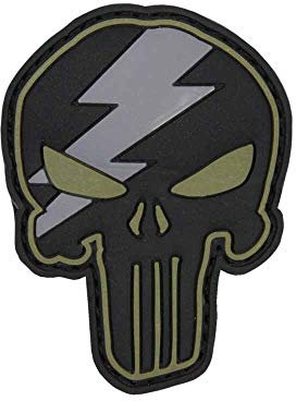 Van Os Emblem 3D PVC Punisher Thunder grün #9007
