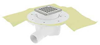 Nicoll - Siphon Docia Sicax pour douche carrelée 150x150mm Horizontale