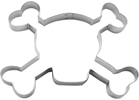 Cuttersweet 1 Keksaussteche Piratenflagge | aus Edelstahl | Totenkopf mit Knochen