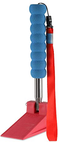 Long Handle Door Stopper Wedge - Heavy-Duty, Adjustable, Non-Slip Rubber Wedge, Extendable Handle for Seniors, Arthritis-Friendly, Fall Prevention, Works on All Floors, Stops Drafts, No-Bend Design