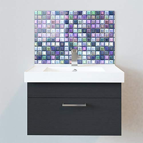 Bathroom Splashbacks - Sink Splashbacks - by Premier Range - Tetris Tiles in 50cm Wide x 40cm High with Glue