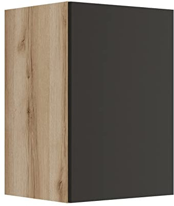 idealShopping GmbH Küchen Hängeschrank Noah O406-0+ in anthrazit 40 cm breit