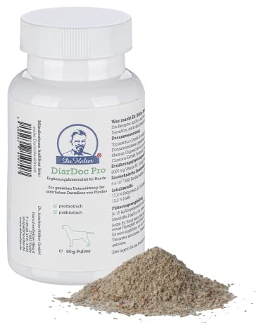 Neu DiarDoc Pro von Dr. Hölter Probiotikum für Hunde Diätfutter zur Stabilisierung der Verdauung Präbiotika gegen Verdauungsprobleme, unterstützt das Immunsystem (50g Pulver)