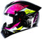 Casque De Moto Intégral Homologué DOT ECE Pour Motocyclette, Vélo De Rue, Course, Casque De Moto Pour Hommes, Femmes, Adultes, Casque Modulaire De Course De Moto Unisexe-Adulte,Rose,L
