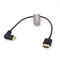 SZRMCC 8K 2.1 HDMI auf Mini-HDMI Linker Winkel Ultra High Speed Spiralkabel Geflochtenes Kabel für Sony CX7, A7 II, A7S II, Canon EOS 70D/80D, Nikon D500, D7500, Z6/Z7 Pan-asonic Lumix Fuji Kamera