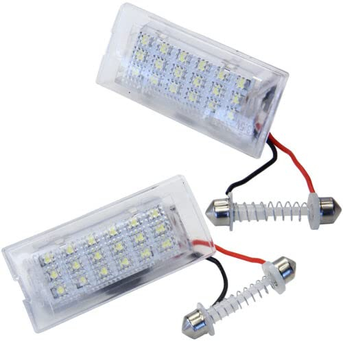 LED-Kennzeichenbeleuchtung für BMW | X5 E53 + X3 E83 | 1998-2010 Canbus SMD Kennzeichenbeleuchtung weiß