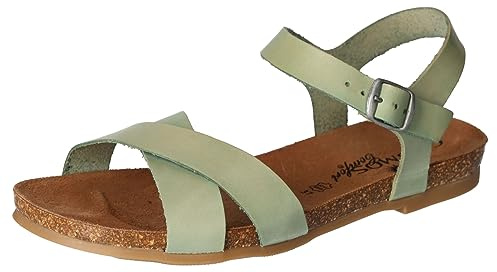 Cosmos Comfort Damen 6106-802 Flache Sandale, mintgrün, 37 EU
