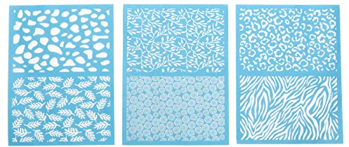 ECSiNG 3 Uds Plantilla de Serigrafía de Arcilla Plantillas de Serigrafía Accesorios de Plantillas de Serigrafía para Manualidades DIY 12x16cm