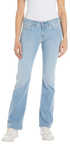 Replay Damen Jeans New Luz Skinny-Fit, Light Blue 010 (Blau), 33W / 32L