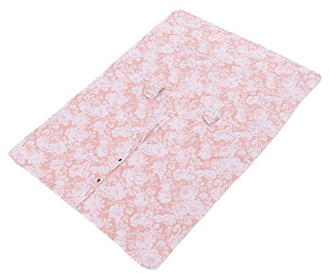 Kinderwagen-Sonnenschutz, Hält Warm, Schattiert, Schönes Muster, Atmungsaktiv, Kinderwagen-Sonnenschutz aus Baumwolle für Baby-Autositz für Babytrage (Pinke Blumen)