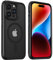 MobNano Hybrid Magnetisch Durchsichtig Hülle für iPhone 14 Pro Hülle [Kompatibel mit MagSafe] Stoßfest Bumper Transparent Starke Magnet Handyhülle Clear Silicone iPhone 14pro Case - Schwarz