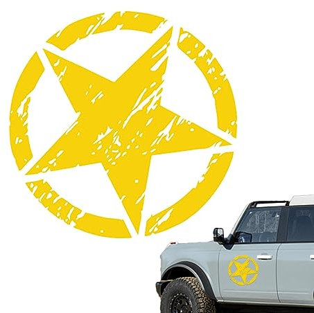 COOBAA Auto-Pentagramm-Aufkleber,Kapuzenaufkleber, Fenster, Auto, Laptop, wasserfester Aufkleber - Coole große Pentagramm-Auto-LKW-Laptop-Aufkleber für die Motorhaubentürseite