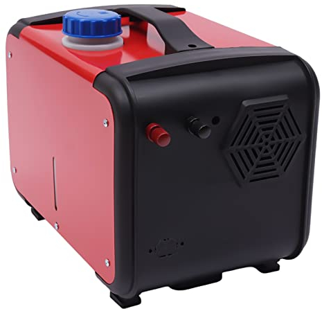 TESUGN Standheizung Diesel, 5KW 12V Luft Dieselheizung, Diesel Lufterhitzer Luft-Diesel-Heizung mit Fernbedienung LCD Monitor für Camping, Wohnmobil, LKW (Rot)