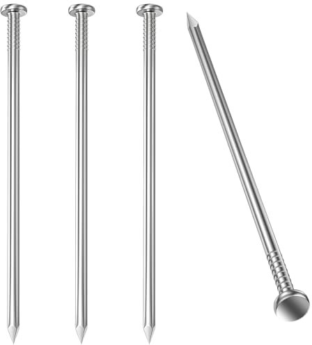 Hardware Nails, Wood Nails, Long Nails, Galvanized Concrete Wall Nail for Hanging Pictures and Woodworking, Cement Nails Suit for Drywall and Pine (6 In)