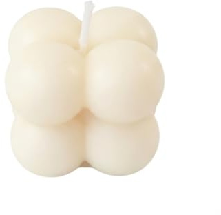 Generisch 100 Stück Bubble Kerze weiss, Gastgeschenk Minikerze, aus natürlichem Rapswachs