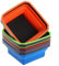 Plateau magnétique pliable pour vis - Bol en silicone - Boîte de rangement pour outils - Économie d'espace - Orange