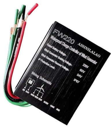 AISINILALAO 220v,10000W eficiente generador de turbina eólica Carga Controlador, DC 12 V/ 24 V/ 48 V Impermeable generador de turbina eólica batería regulador Controlador de Carga