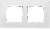 SIMON PLACA DE PAREDE Original Marco 2 Doble 93x164mm Blanco Pulido A presión