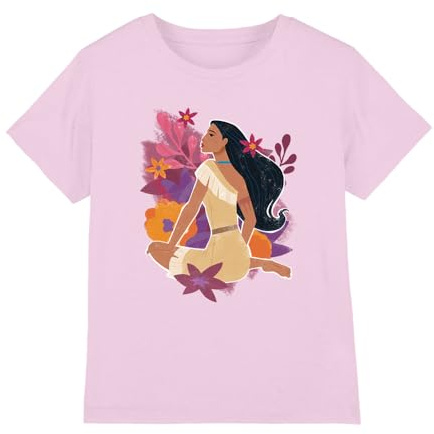Pocahontas Girl's Pocahontas Flowers Girls T Shirt T-Shirt