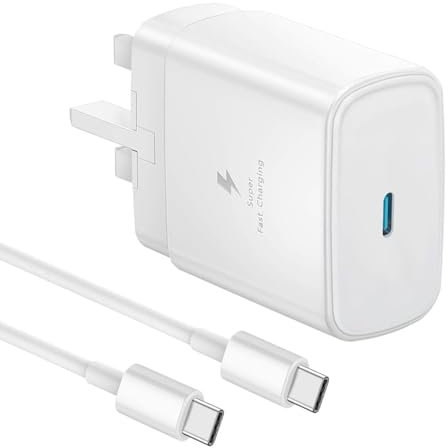 45W Super Fast Charger for Samsung Galaxy S25/S24/S24+/S23 Ultra/S23+/S22 Ultra /S22+/S20 Ultra/A25/A16/A15/A06/A05S/A34/A35/A54/A55/Tab S9 S8 S7,USB Type C Charging Cable and Plug PPS Fast Charge 2.0