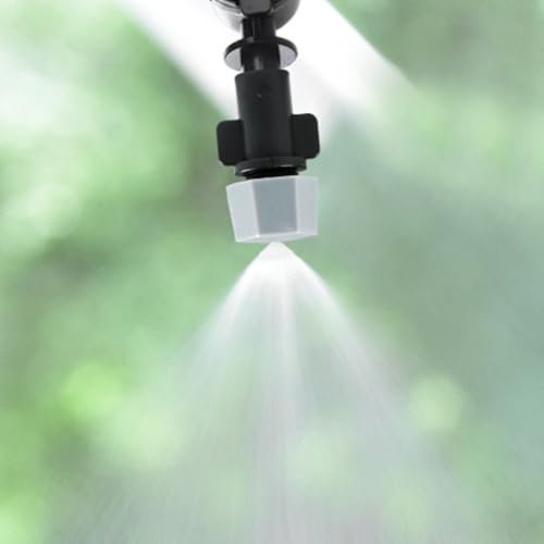 10 boquillas de riego por goteo, boquilla atomizadora ajustable, rociador de riego por goteo, aspersor atomizador para jardín