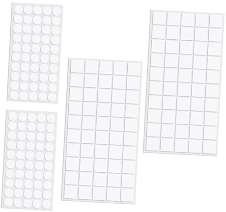 BATHVEVE Doppelseitige Transparente Klebepunkte mit Starker Haftkraft aus Polyester 200 Stück und Rückstandsfreiem Entfernen für Partydekoration und Bastelbedarf