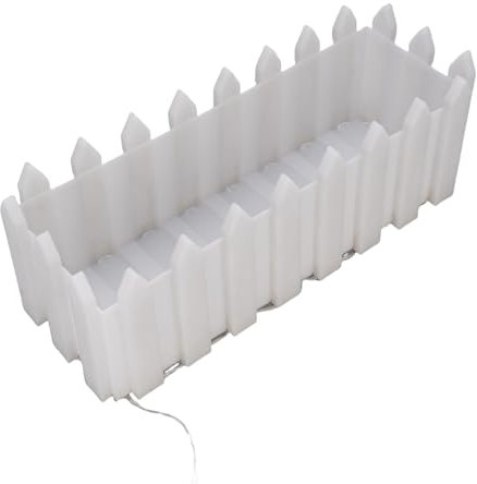 Yosoo Health Gear Solar Powered LED Planter, 8 Modes Light Up Planter Pot for Balcony Garden Yard Porch Decoration