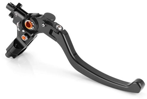 GCLANXI for Leva Frizione Cilindro Freno Principale Universale 19rcs Montaggio Radiale Cavo Pompa idraulica Moto Leve Freno for Honda Nanja(Black Clutch Lever)