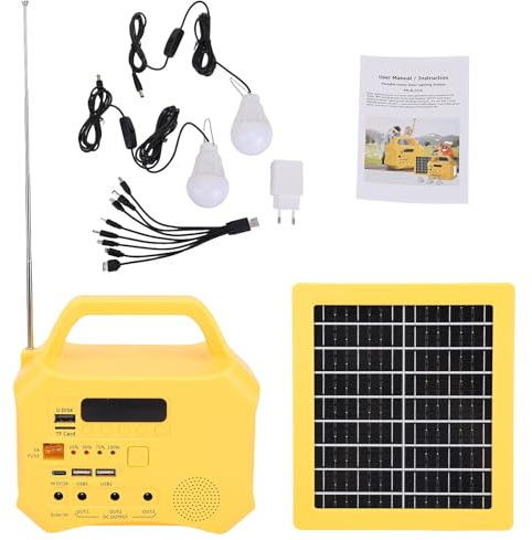 Stazione di alimentazione portatile, generatore ad energia solare da 88 Wh con presa CA di picco 110 V/150 W, torcia a LED, batteria ricaricabile per emergenze di viaggio in