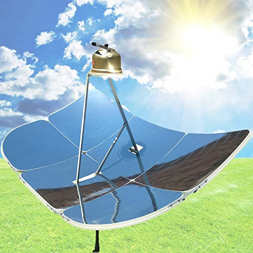 Cuisinière solaire parabolique haute efficacité pour la cuisson en plein air, four solaire pour camping et survie en pleine nature, 2000 W, 1000-1500 °C