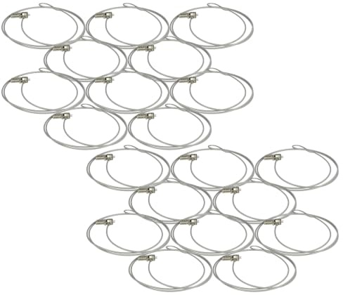 vhbw 20x Kensington Lock für Laptop Notebook | Kabelschloss mit Zahlenschloss, 1,8 m