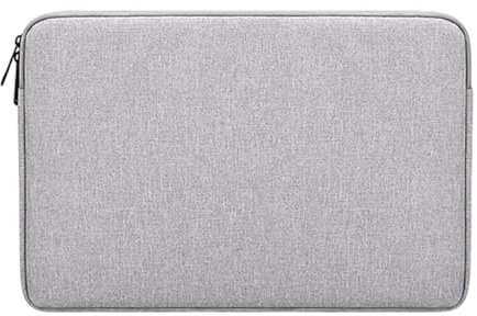 SEFGRYMU Laptop Sleeve Bærbar Taske Blødt Cover 11 To15,6 Tommer Anvendelig Computer Handtaske(Light Grey,For 11-12 inch)