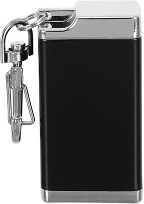 UKCOCO Portable Butt Bucket Ashtray with Lid and Key Chain, Aluminium Alloy Outdoor Cigarette Butt Disposal for Walks and Public Spaces, Easy Maintenance Pocket Travel Ashtray