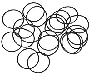 sourcing map Packung mit 20 Nitrilkautschuk O-Ringe Dichtungsring O-Ringe Metrische Dichtung 20mm AD 18mm ID 1mm Breite