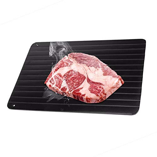 Lobwerk Tabla auftaub Starrett para reboses rápida para Natural, Descongelar (sin Microondas o Química) Defrost unfreeze, Aluminio, Negro, pequeño