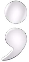 VIKI LYNN Semikolon Ohrstecker aus 925 Sterling Silber inspirierende Awareness Ohrringe für Damen und Mädchen